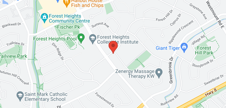 map of 573 Forest Hill Drive